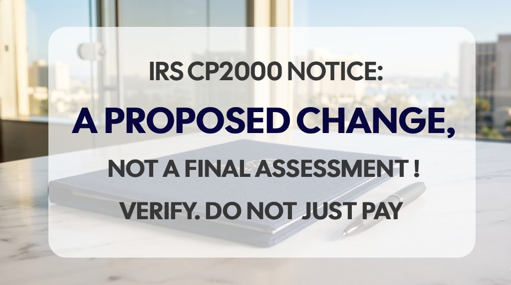 IRS CP2000 Notice